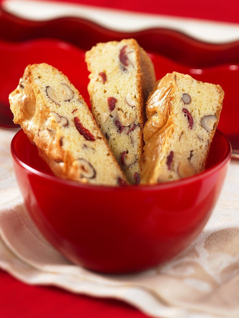 Cranberry-nut slices