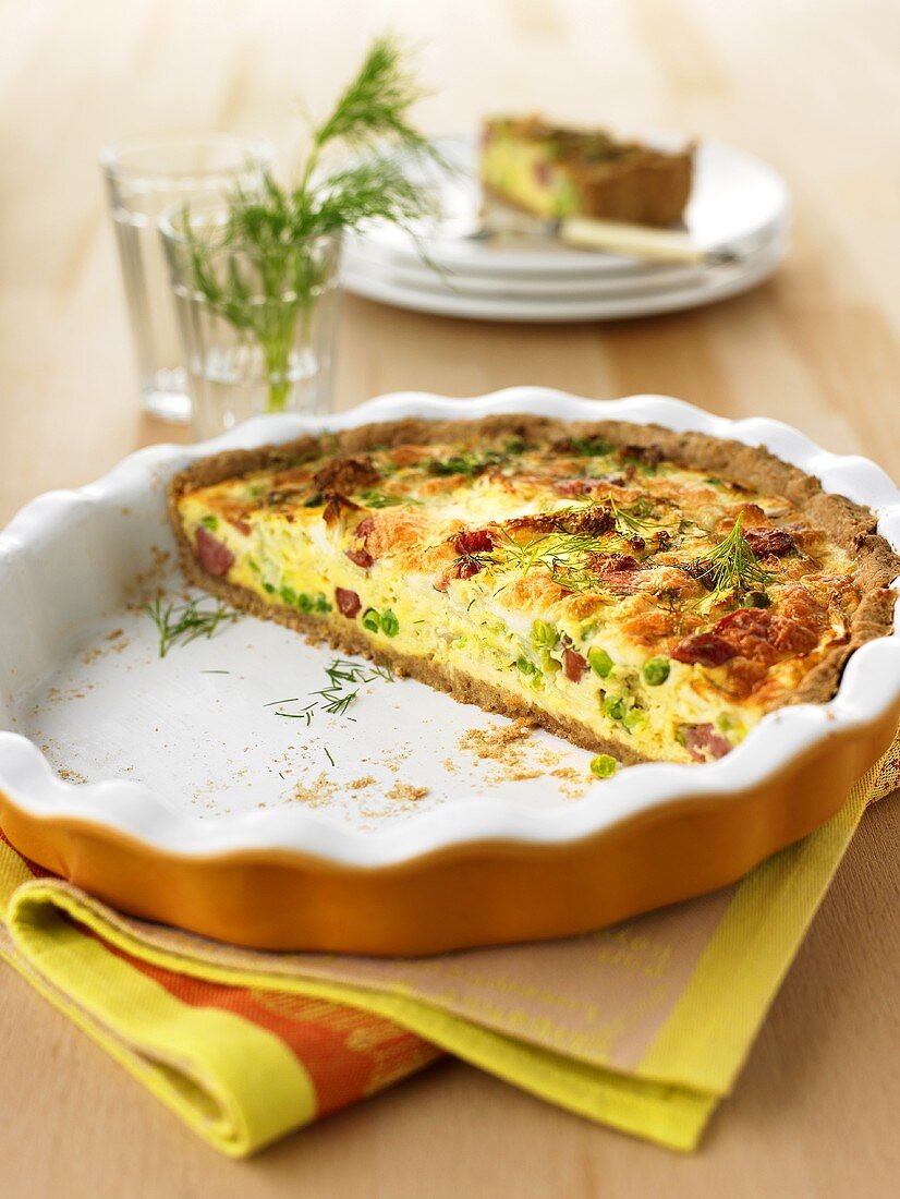 Chinese cabbage quiche