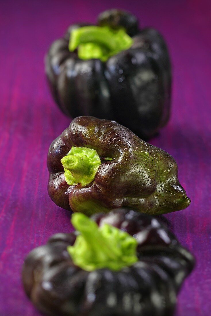 Purple peppers