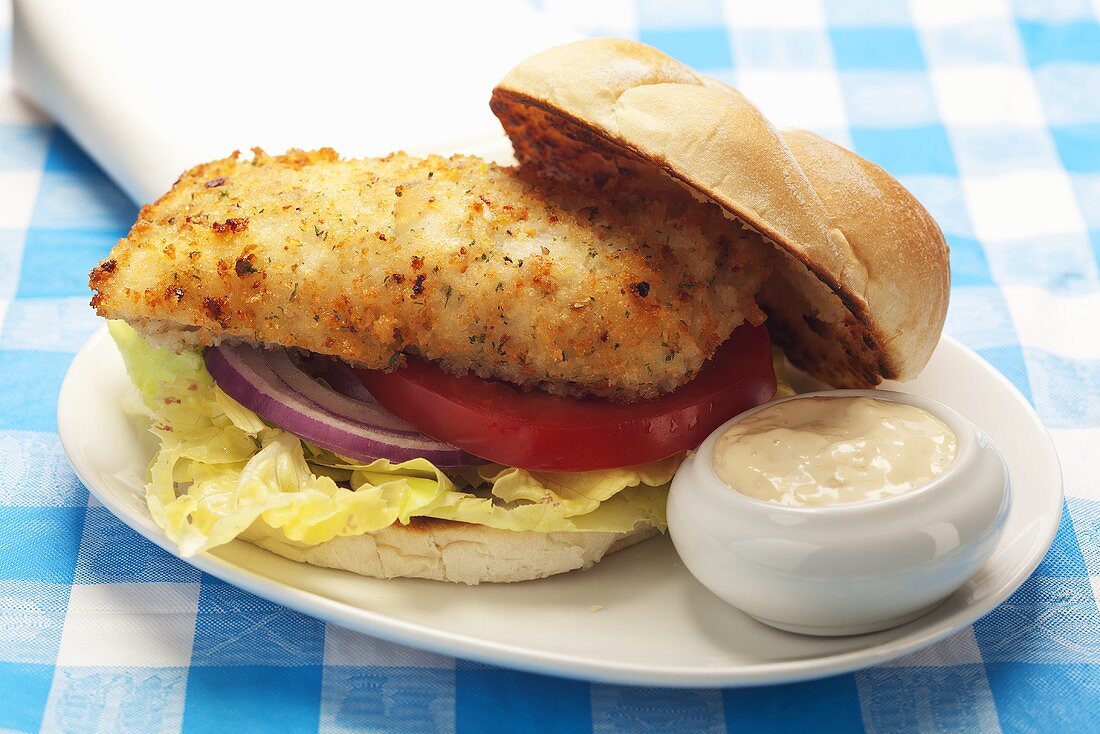 A fish sandwich