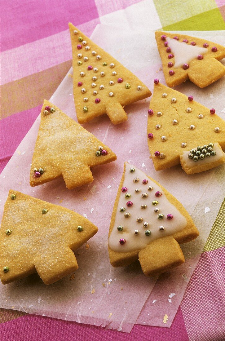 Christmas tree shortbreads