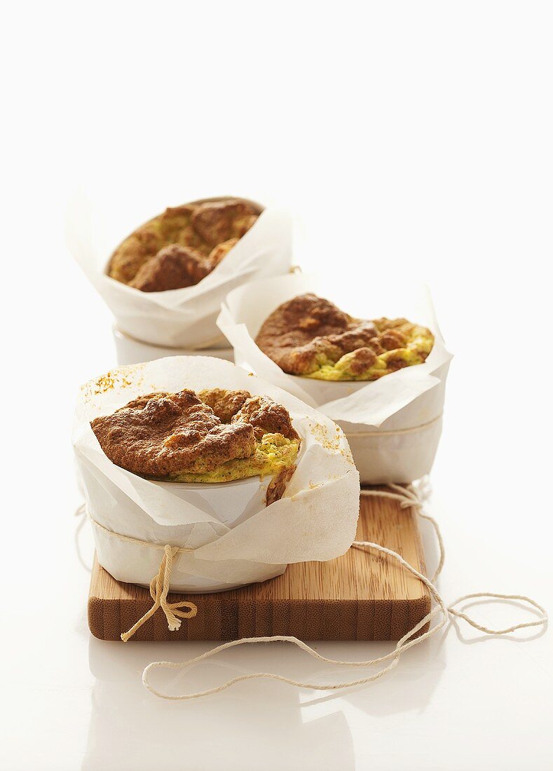 Cheese souffle with courgette