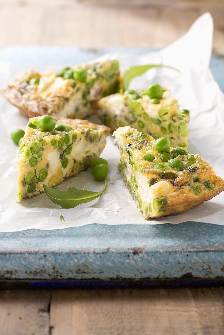 Pea frittata