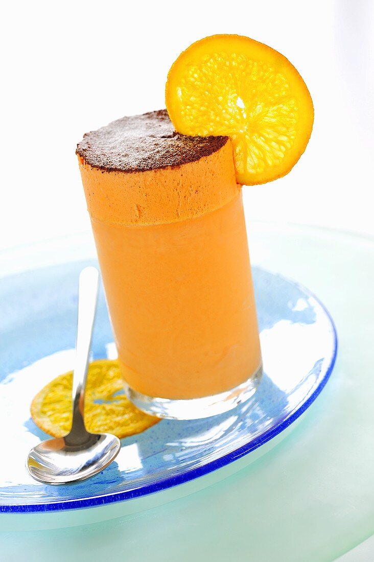 Orangen-Eissouffle