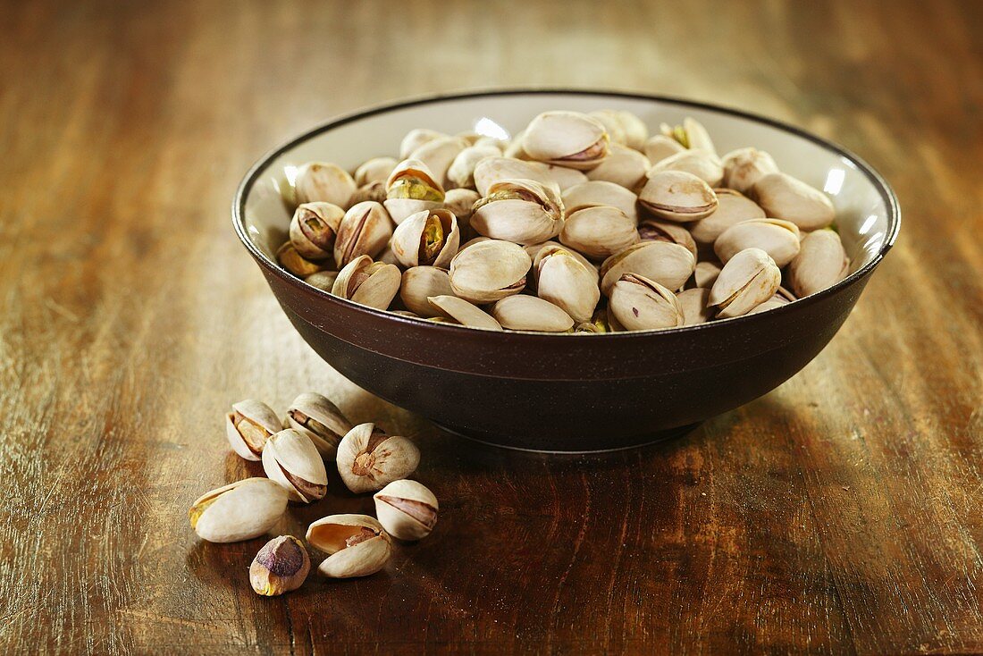 Pistachios in a bowl