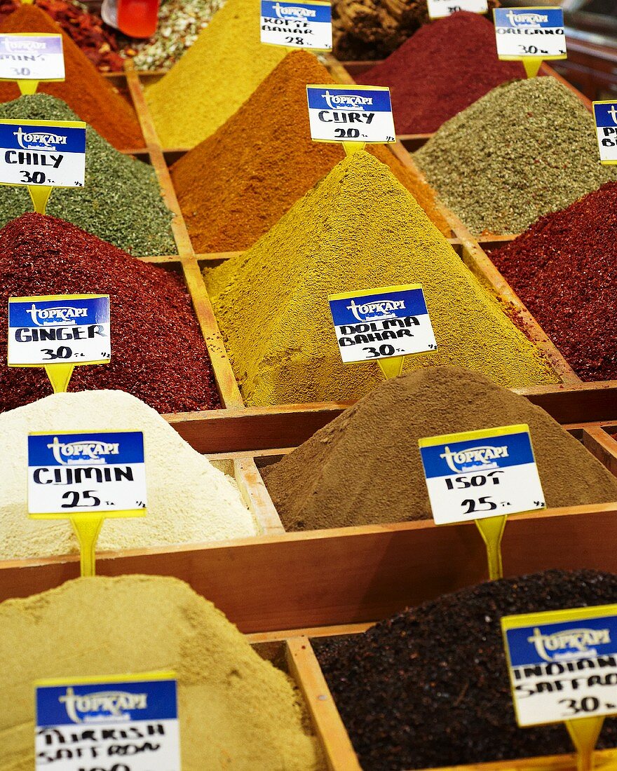 Spices at a market (Turkey)