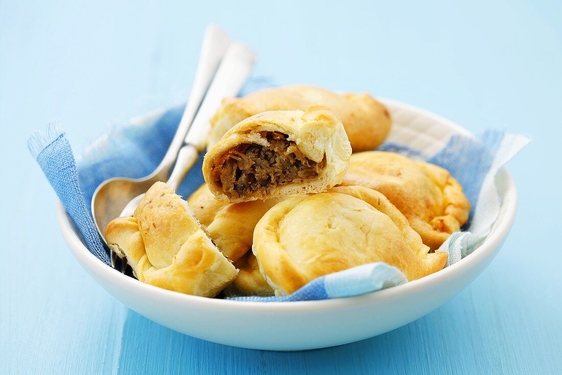 Pierogi (Sauerkraut and mushroom pasties, Poland)