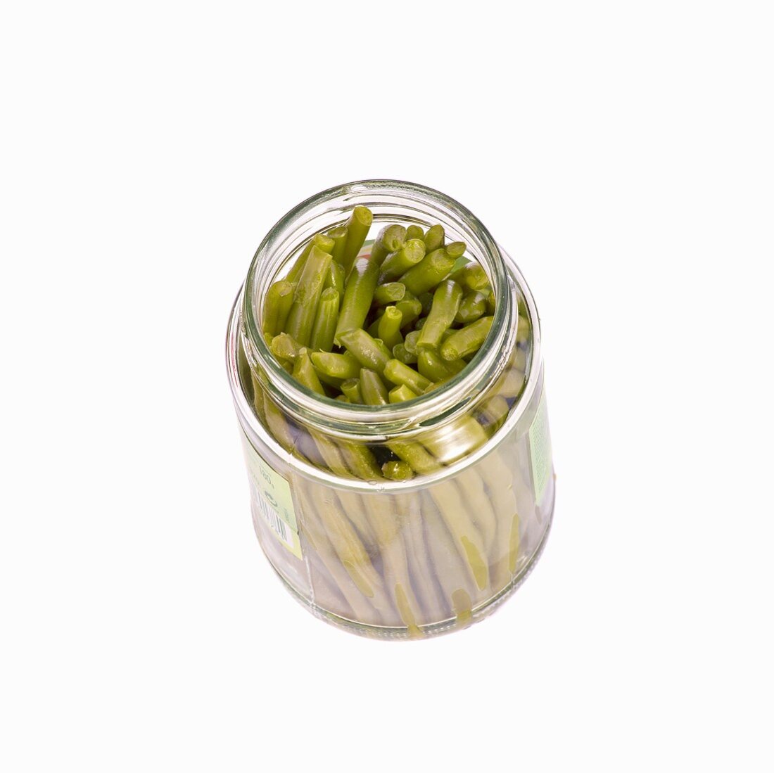 A jar of French beans
