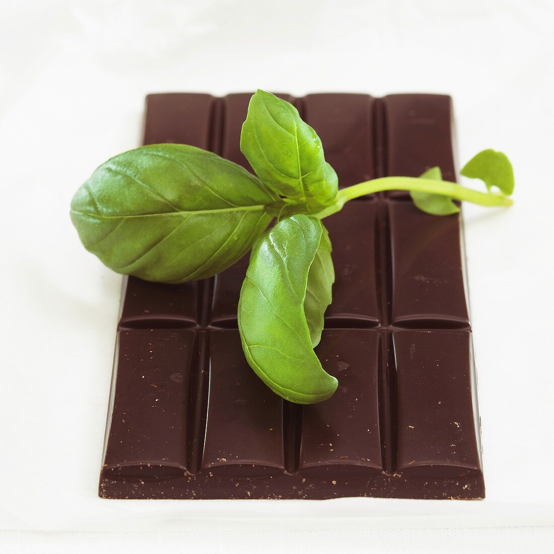 Chocolate with basil