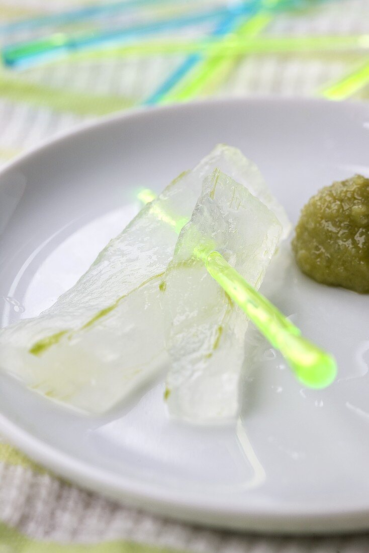 Aloe vera with wasabi