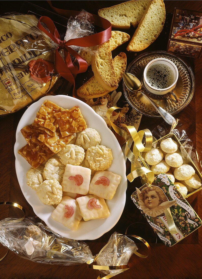 Assorted Italian Christmas Pastry Desserts