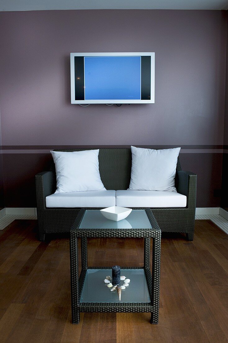 Sitting area in a spa