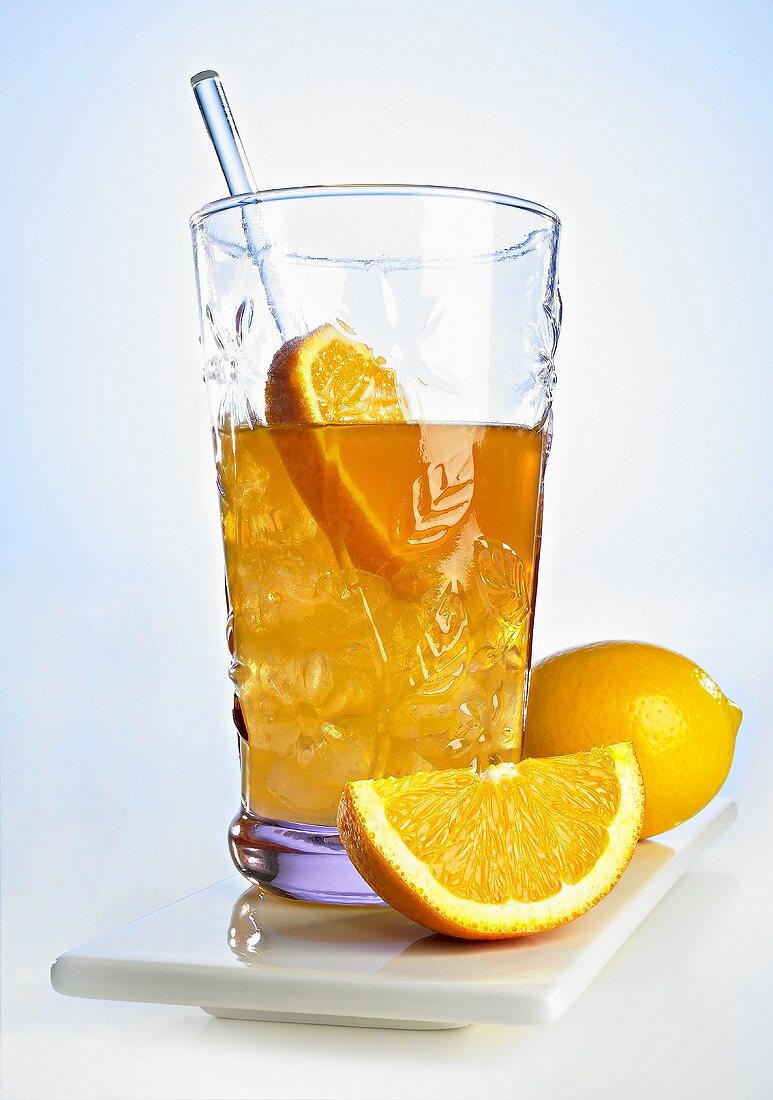 Orange soda with whisky