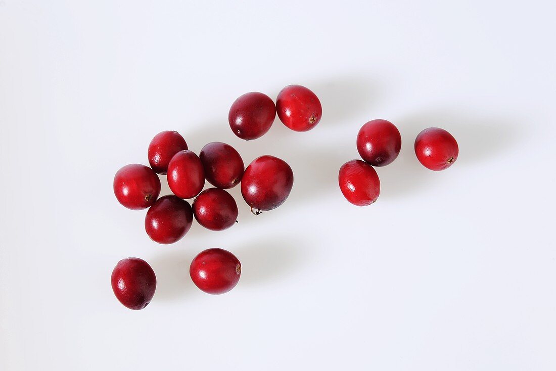 Several cranberries