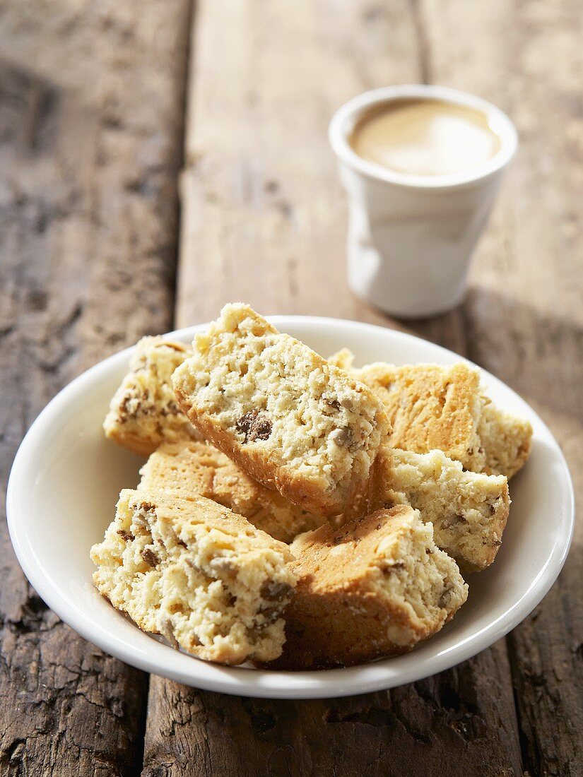 Rusks (dry biscuits from South Africa) and coffee