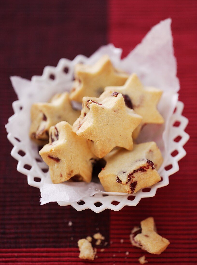 Cranberry shortbread