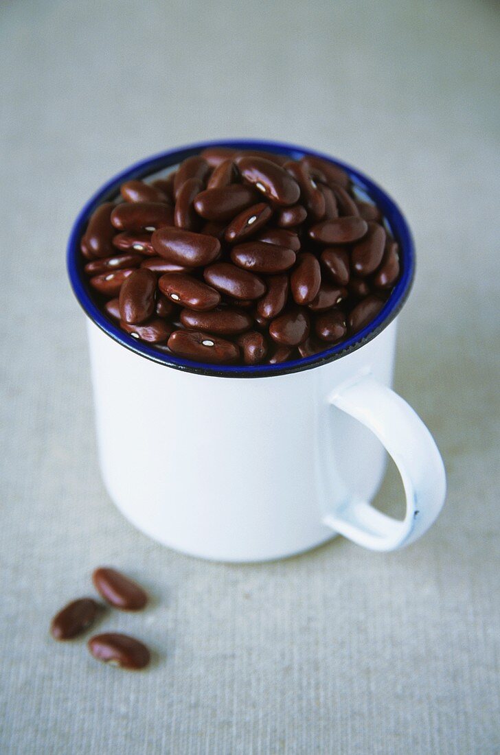 Kidney beans in a mug