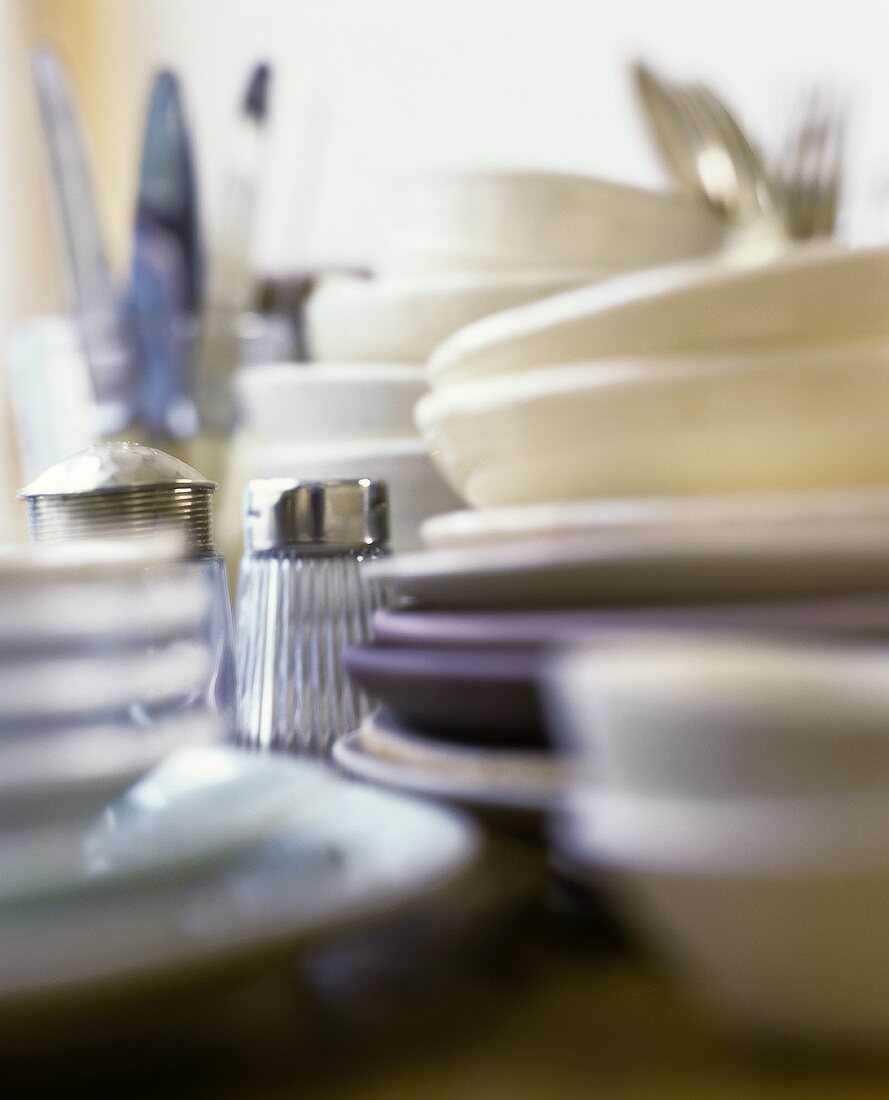 Plates, bowls and cutlery