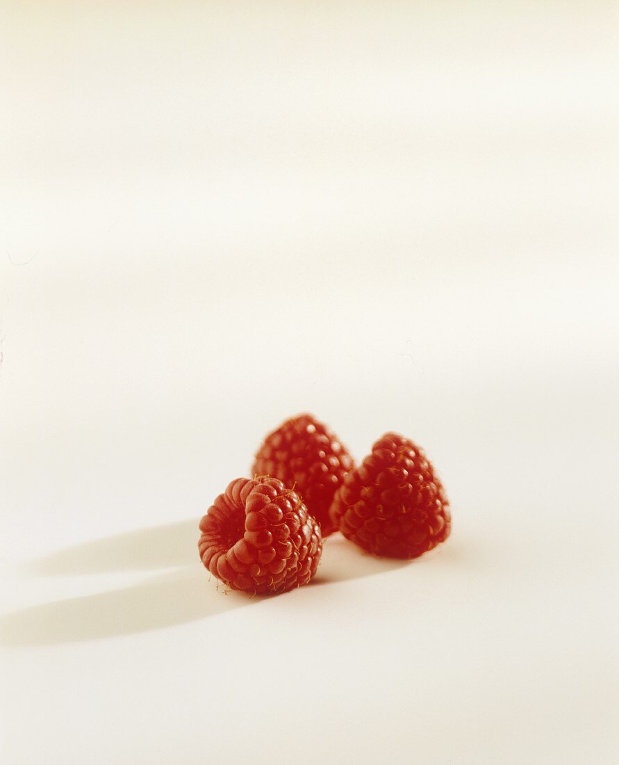 Drei Himbeeren