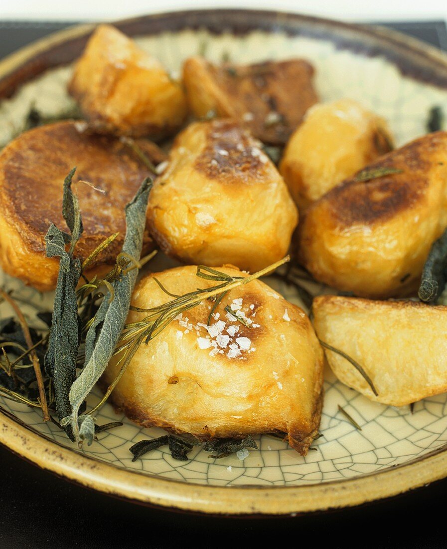 Roast potatoes with herbs