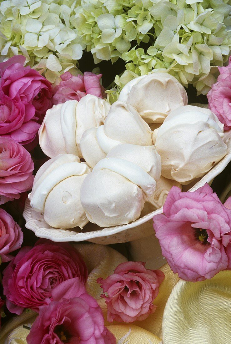 Meringues and roses