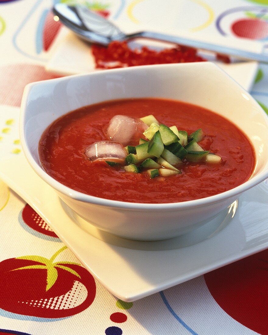 Gazpacho (Cold tomato soup, Spain)