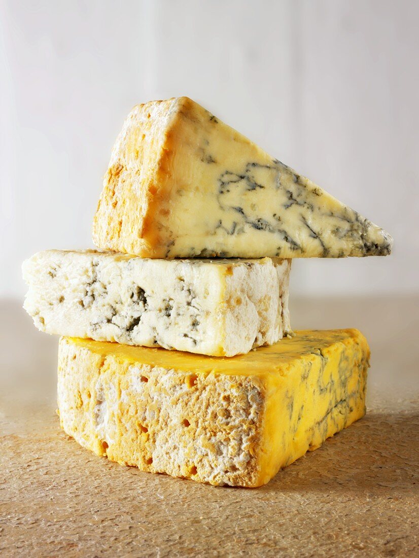 Englische Käsesorten: Stilton, Blue Vinney & Blue Shropshire