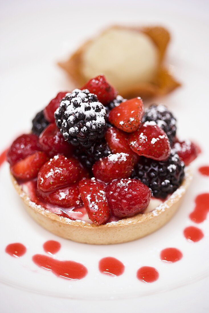 Mixed berry tart