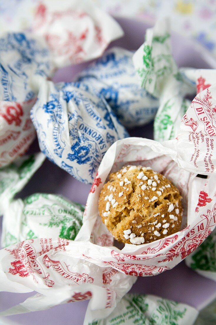 Amaretti in packaging