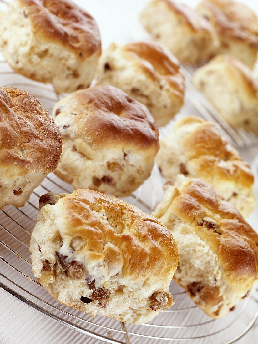 Scones on a cake rack