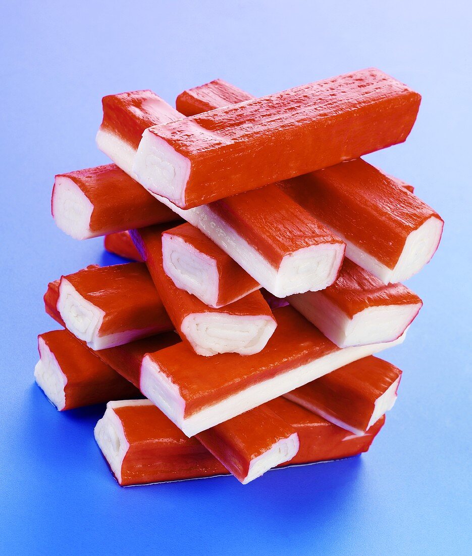 Gestapelte Surimi-Sticks