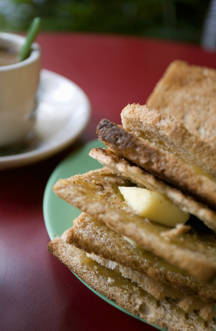 Kaya Toast mit Butter (Singapur)