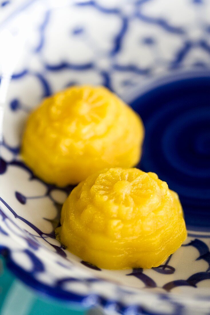 Khanom Tong Ake (Thailändisches Dessert)