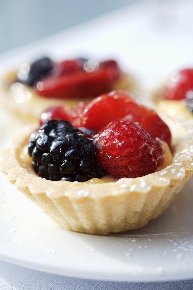 Mixed berry tarts