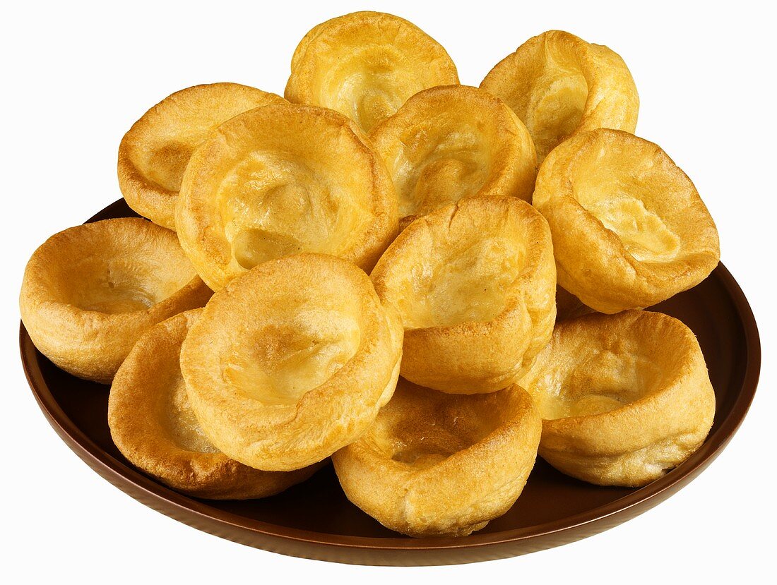 Yorkshire puddings on a plate