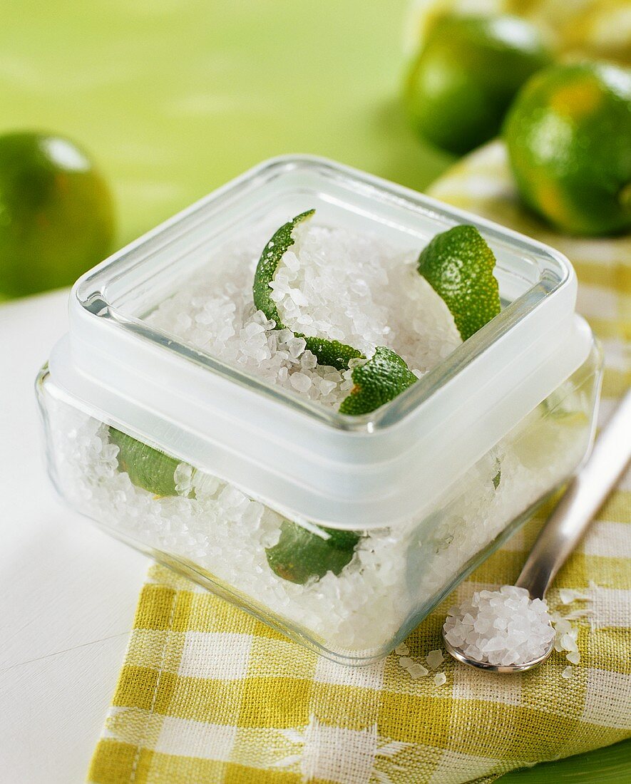 Sea salt flavoured with lime