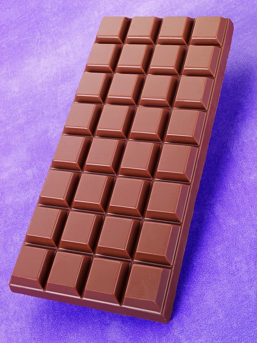 A bar of milk chocolate