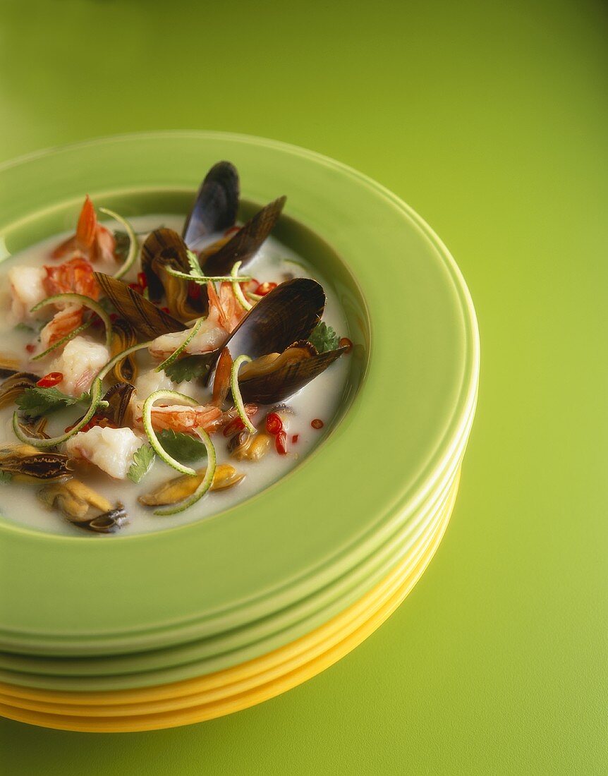 Thai seafood soup