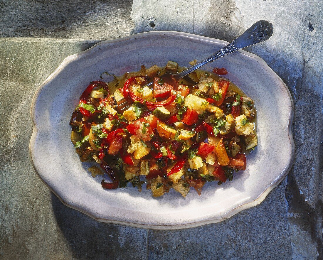 Roasted vegetable salad