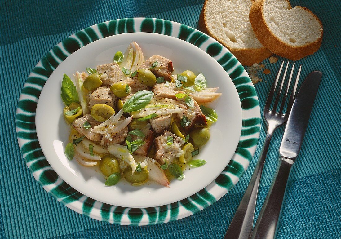 Tuna Salad with Olives & Basil