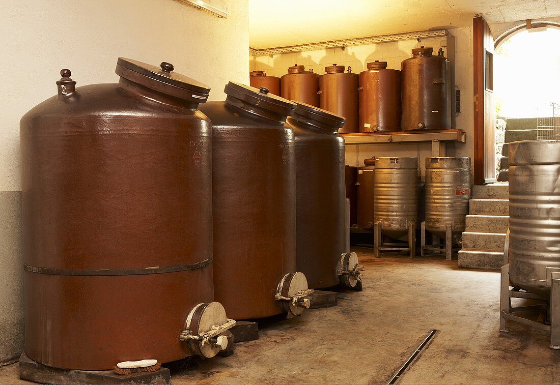 Pot stills at a distillery
