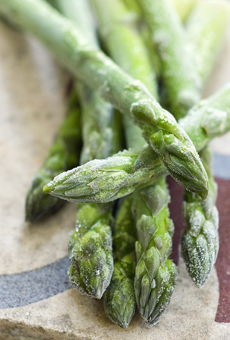 Frozen green asparagus