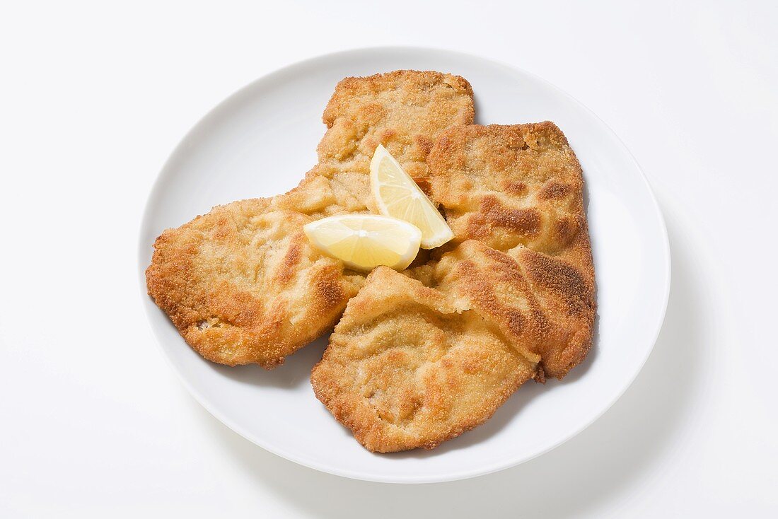 Wiener schnitzel (breaded veal escalope)