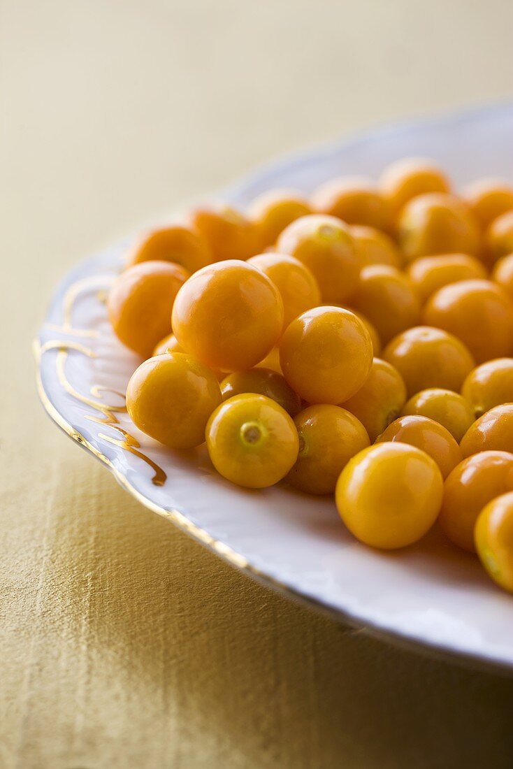 Cape gooseberries on plate