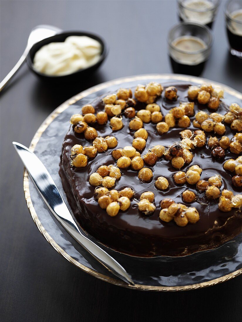 Haselnnuss-Schokoladen-Torte