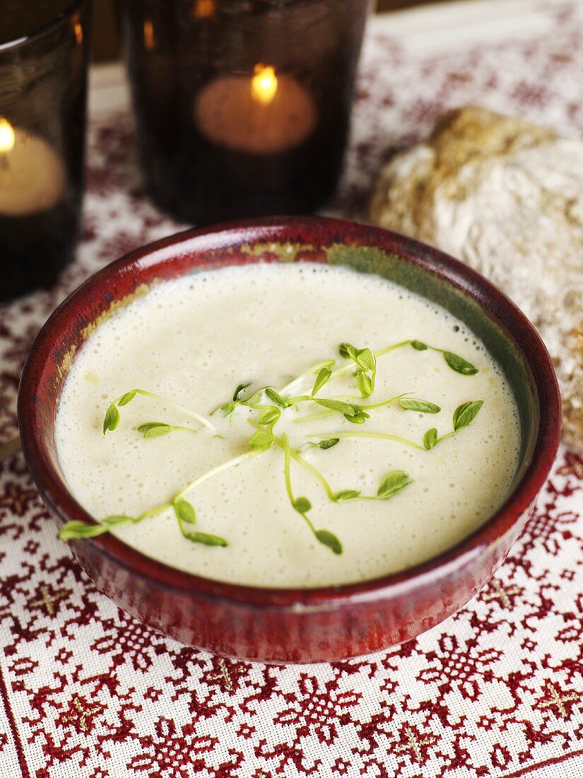 Blumenkohlsuppe (weihnachtlich)