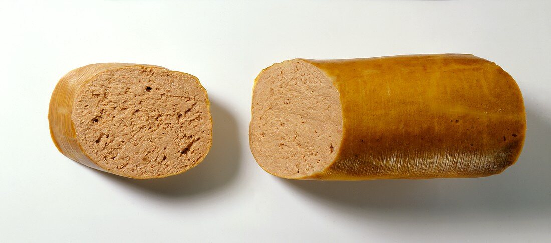 Crude Liver Sausage in Real Skin