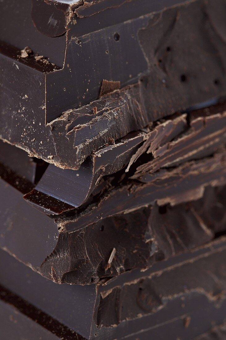 Schokoladenstücke (Close Up)