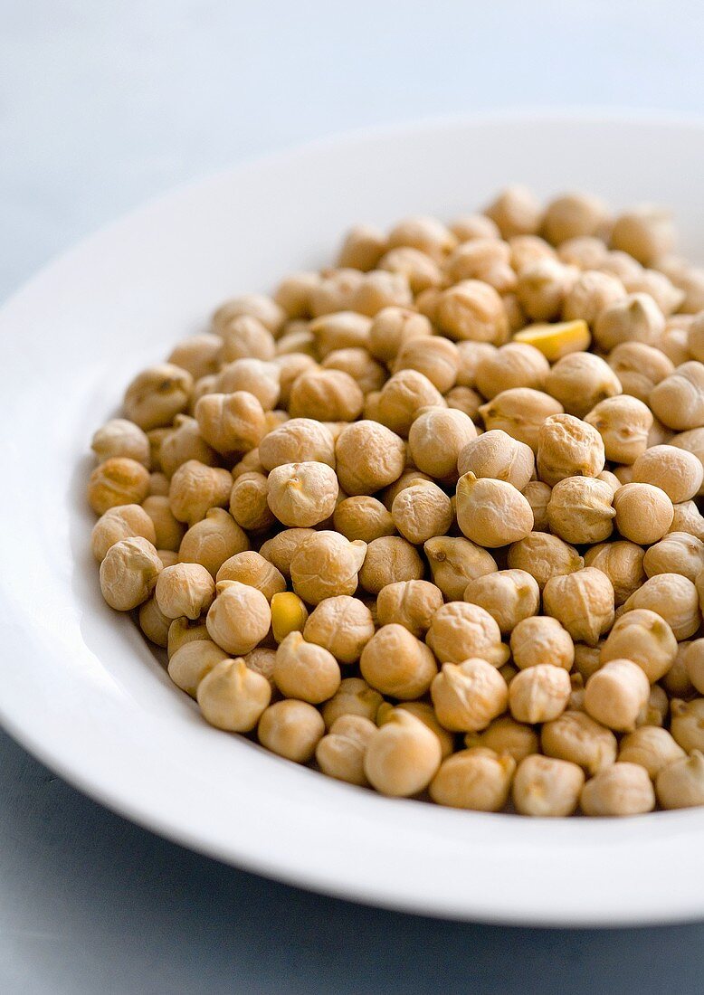 Chick-peas on a plate