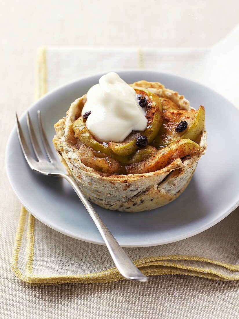 Wholemeal apple tart